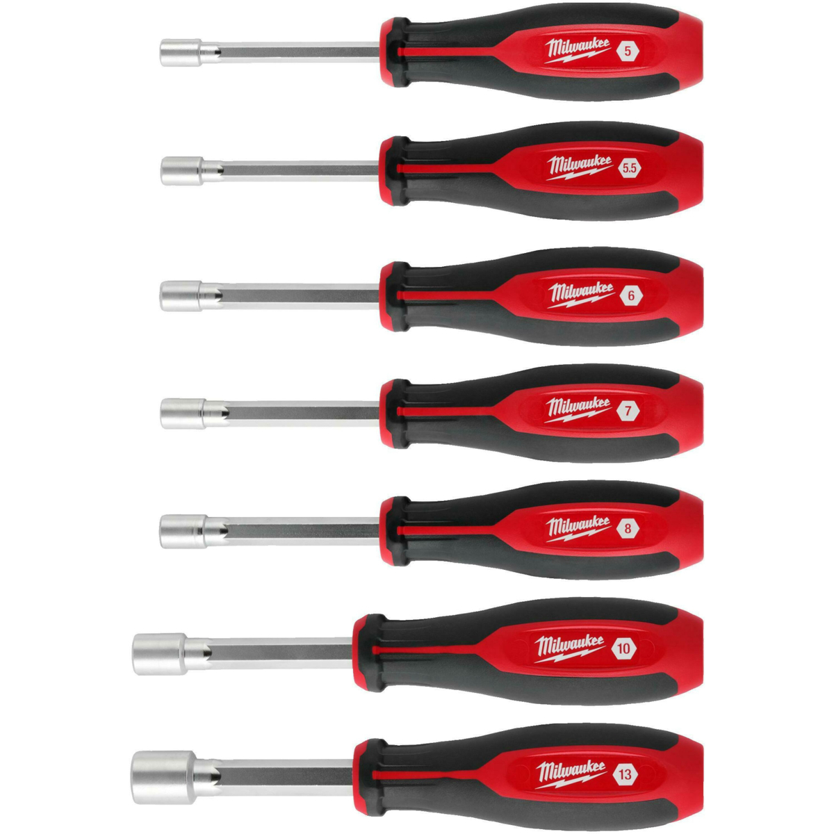 Milwaukee 4932500080 HollowCore Magnetic Nut Driver Set 7pc